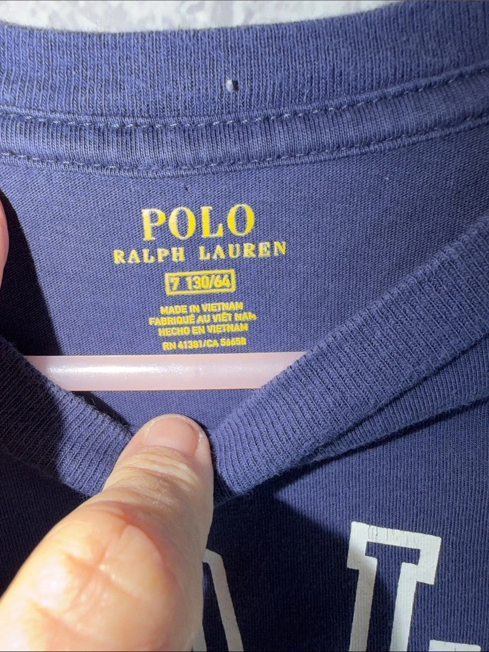 Polo by Ralph Lauren Kids Long-Sleeve Navy Graphic Tee